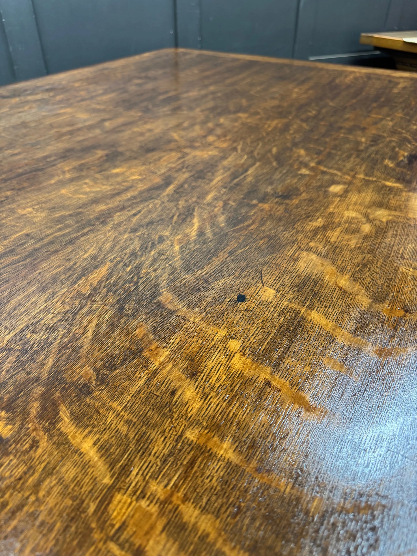 Antique Oak Partners Desk Large Double Sided Pedestal Desk Station Masters