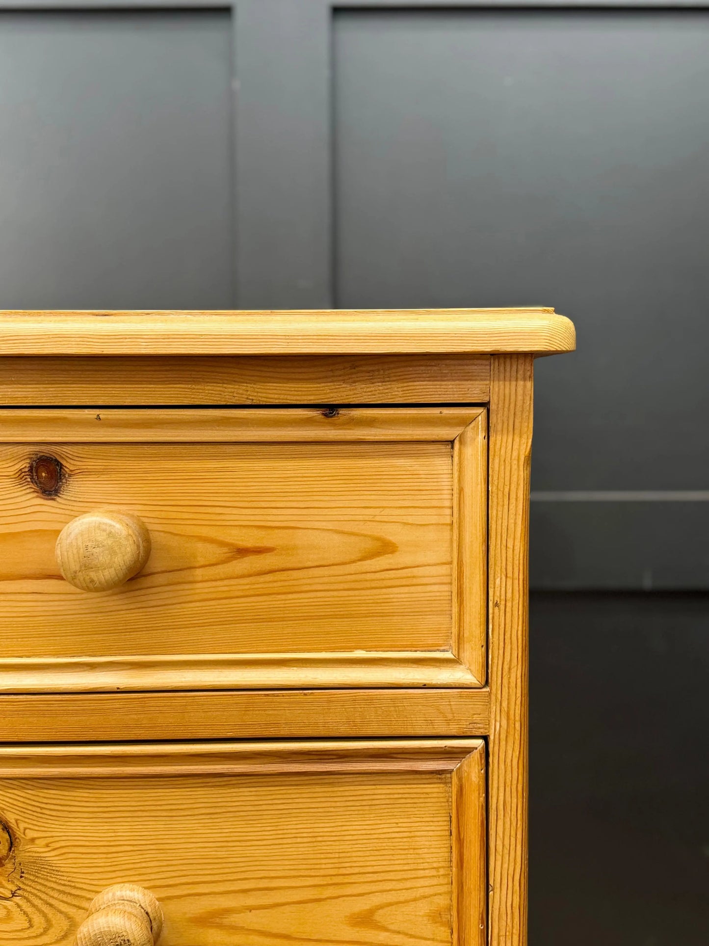 Small Solid Pine Chest of Drawers Rustic Country Farmhouse Bedroom Storage