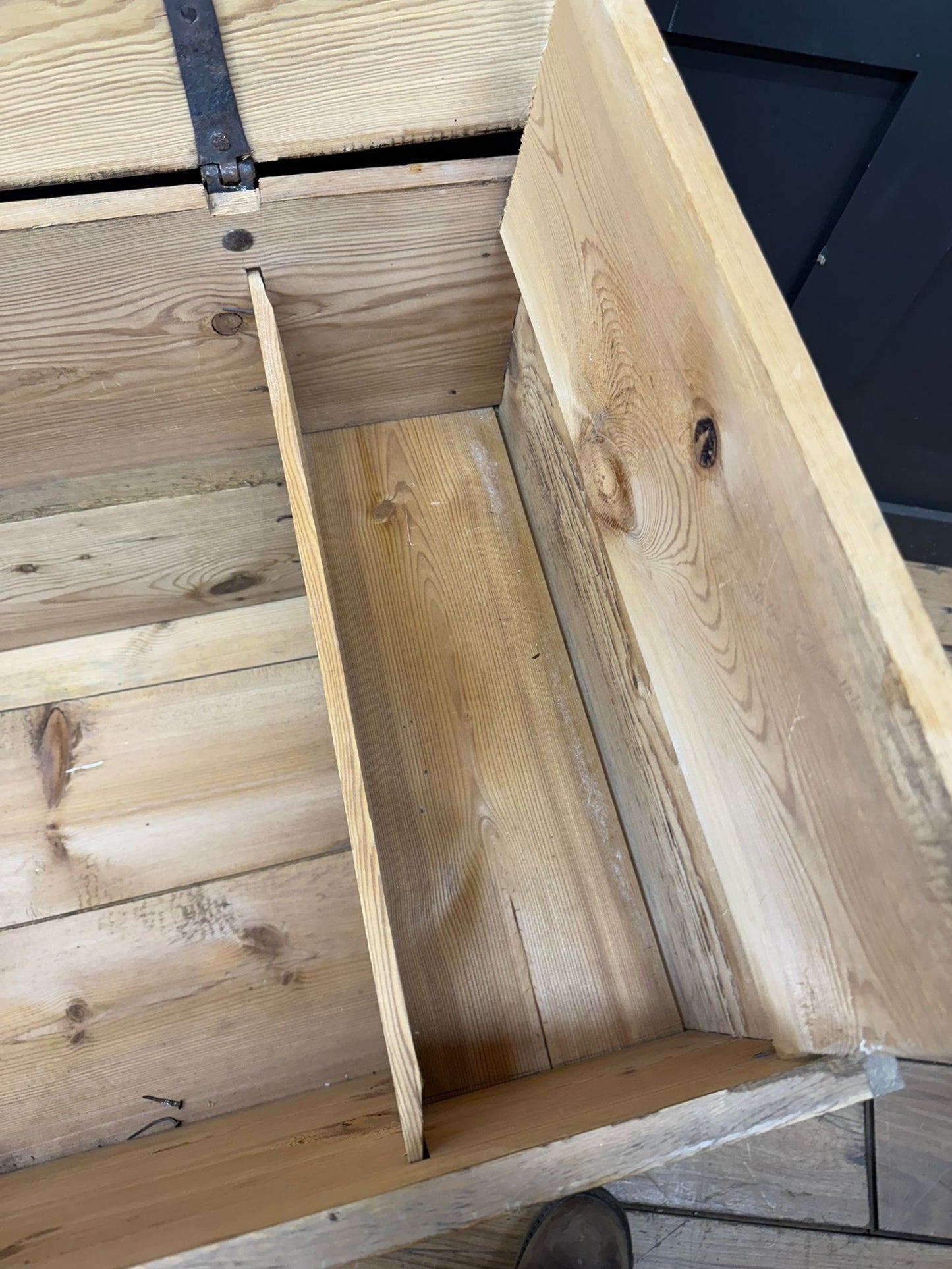 Swedish Pine Domed Top Chest / Old Pine / Blanket Box / Storage Trunk