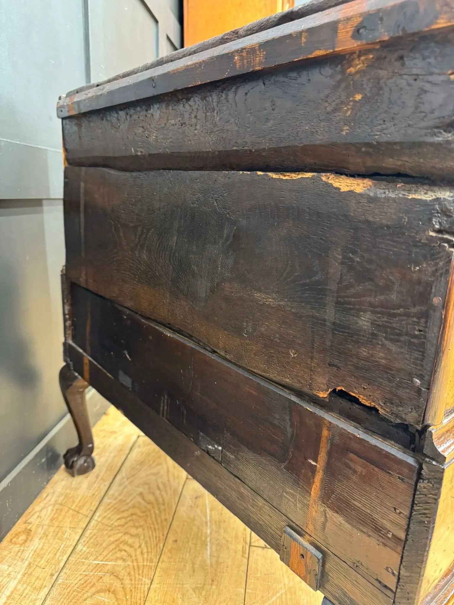 Antique Oak Sideboard / 18th Century Oak Cupboard on Stand / TV Stand RUSTIC WAREHOUSE NORFOLK