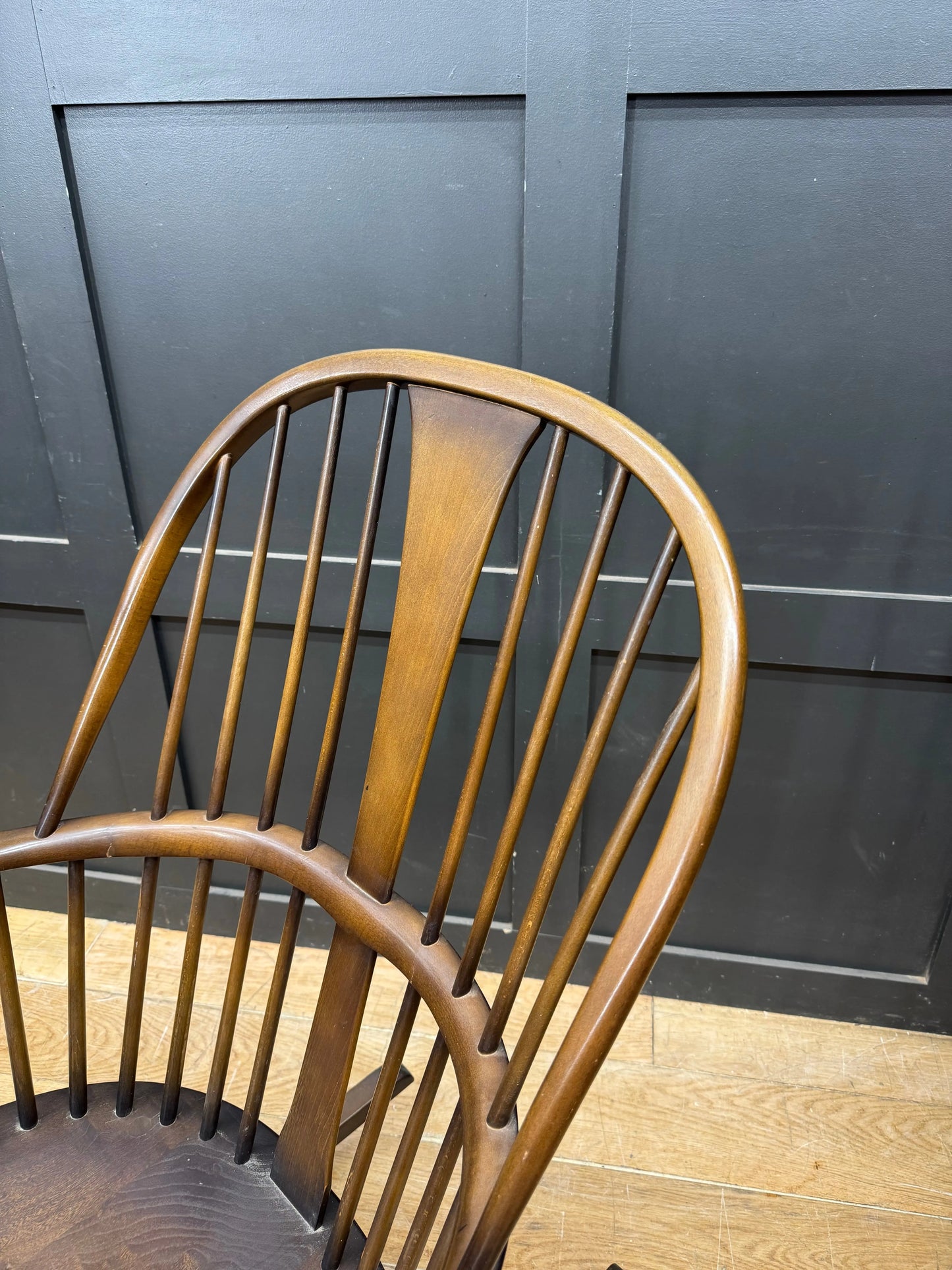 Ercol Windsor Rocking Chair Vintage Elm Beech Armchair Rocker 473