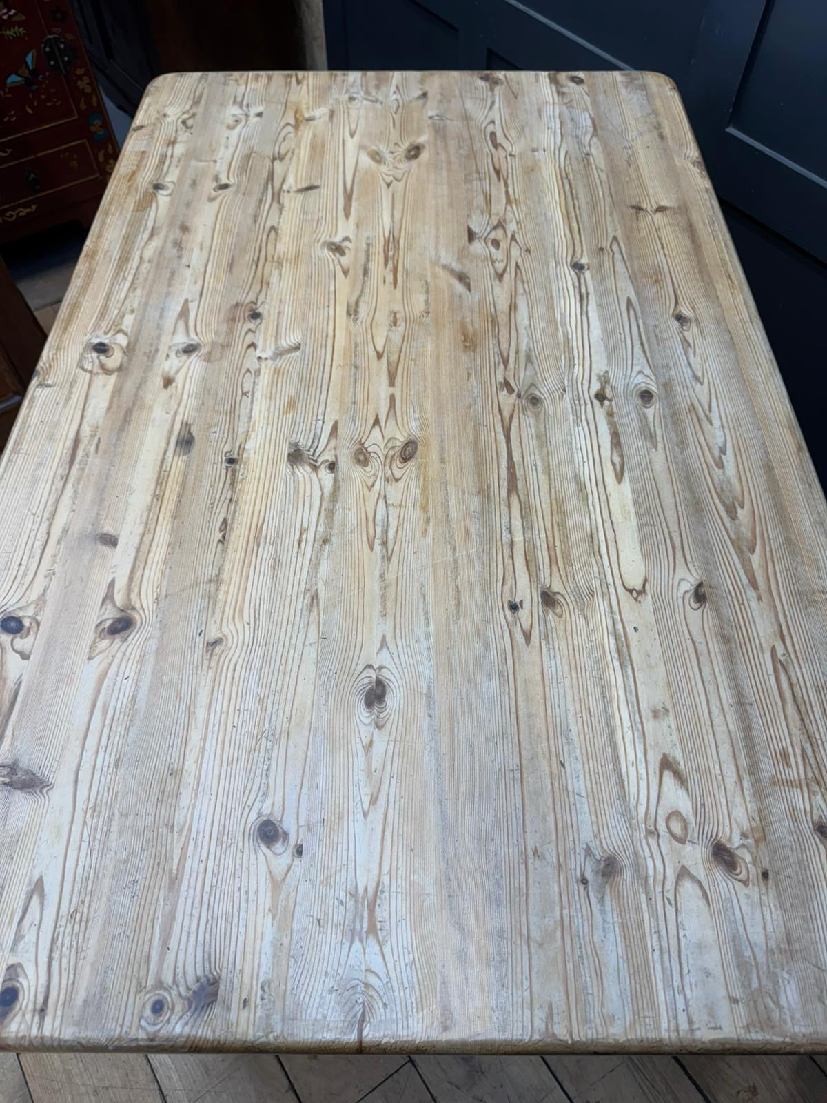 Vintage Small Solid Pine Table  / Farmhouse Dining Table / Kitchen Table