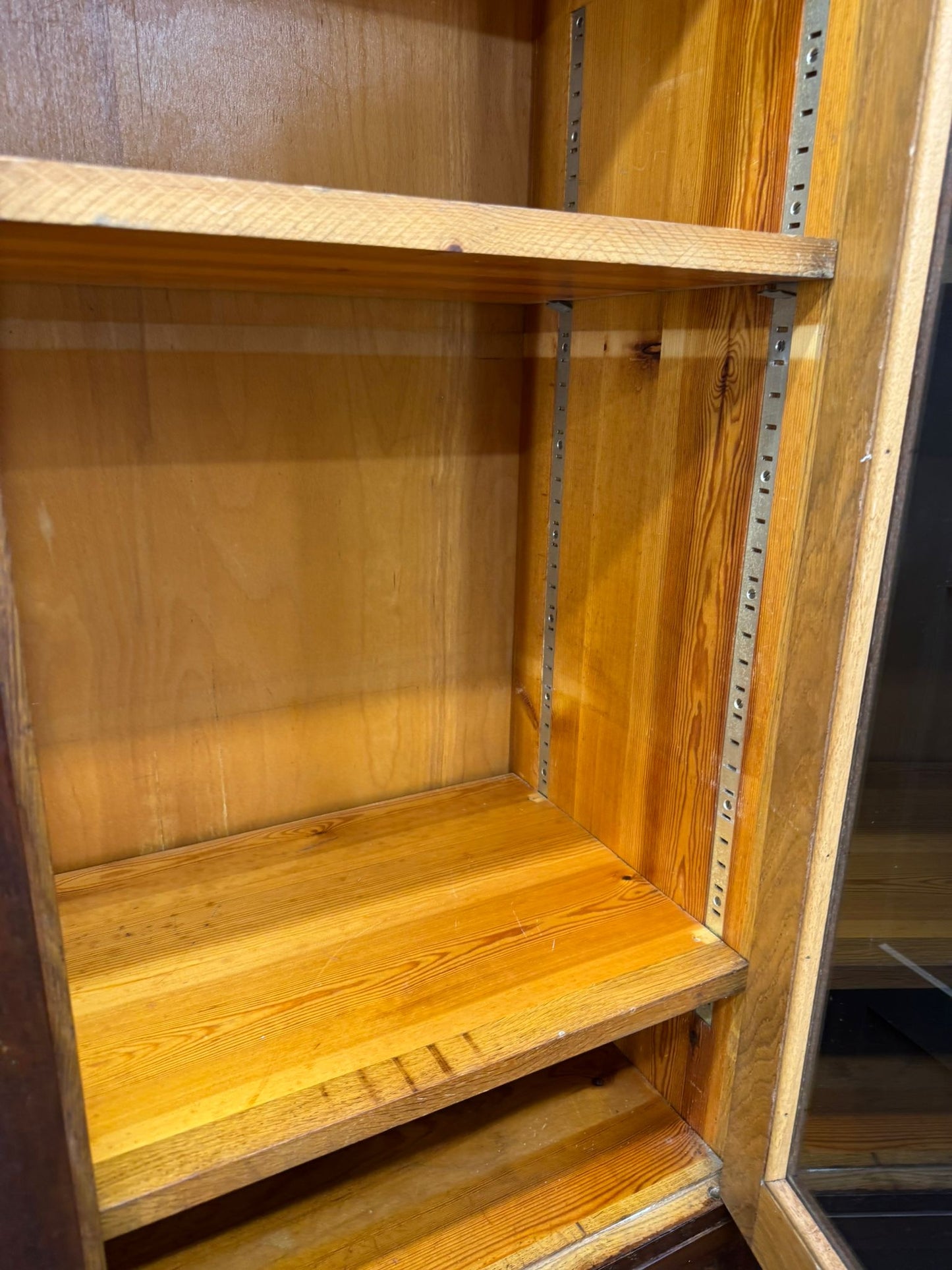 Vintage Oak Triple School Science Cupboard Cabinet – Pantry or Kitchen Storage