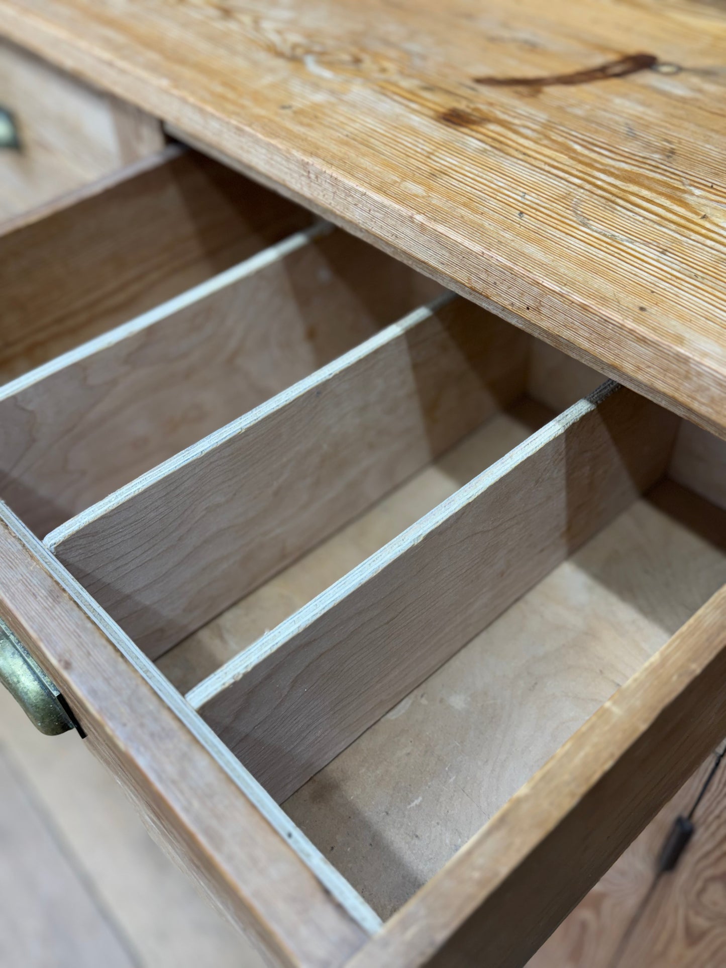 Antique Pine Kitchen Dresser Cabinet Cupboard Storage Pantry Drawers Shelves