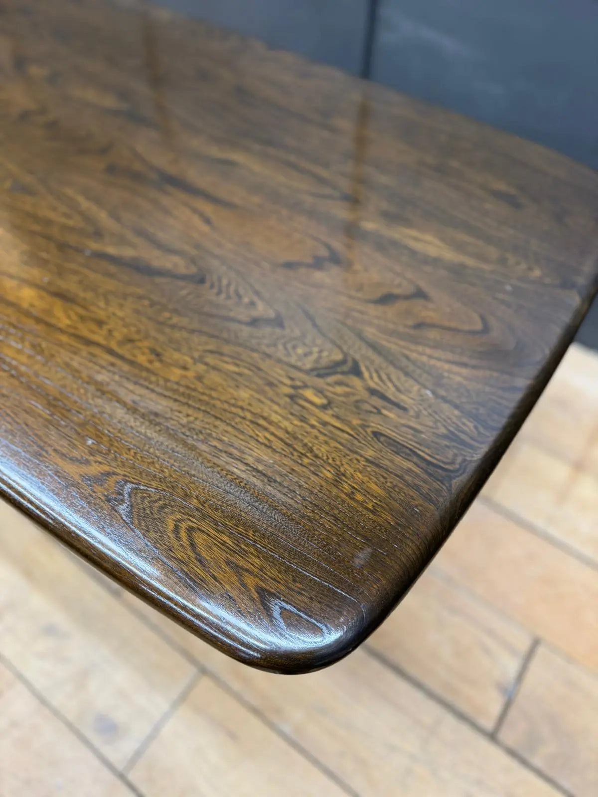 Vintage Ercol Solid Elm Refectory Coffee Table – Occasional Supper Table *RARE RUSTIC WAREHOUSE NORFOLK