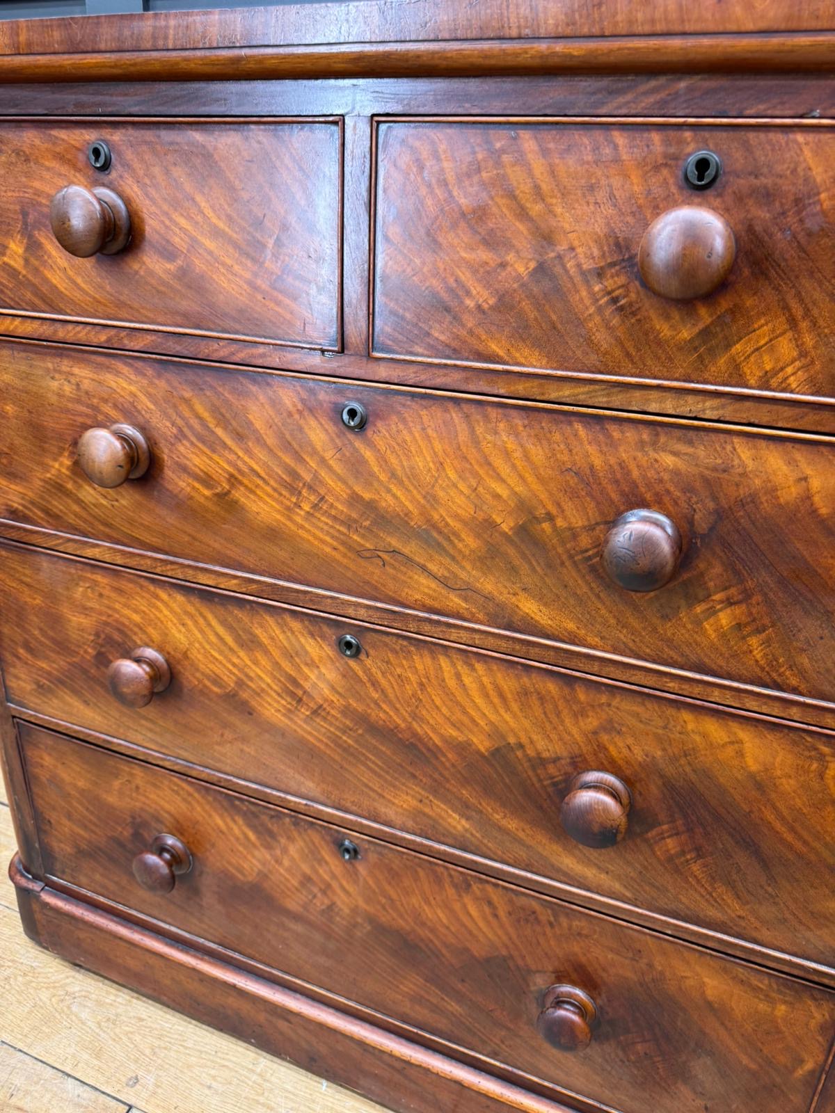 Antique Victorian Mahogany Chest of Drawers Tallboy Bedroom Dresser Storage