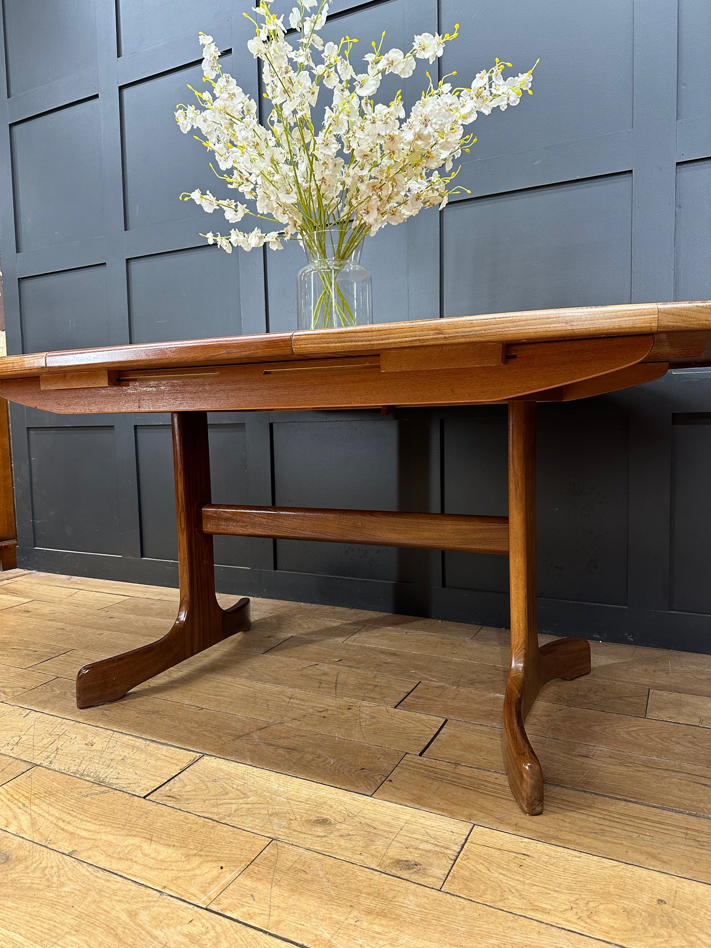 Mid Century G Plan Teak Dining Table / Fresco Extending Retro Kitchen Table