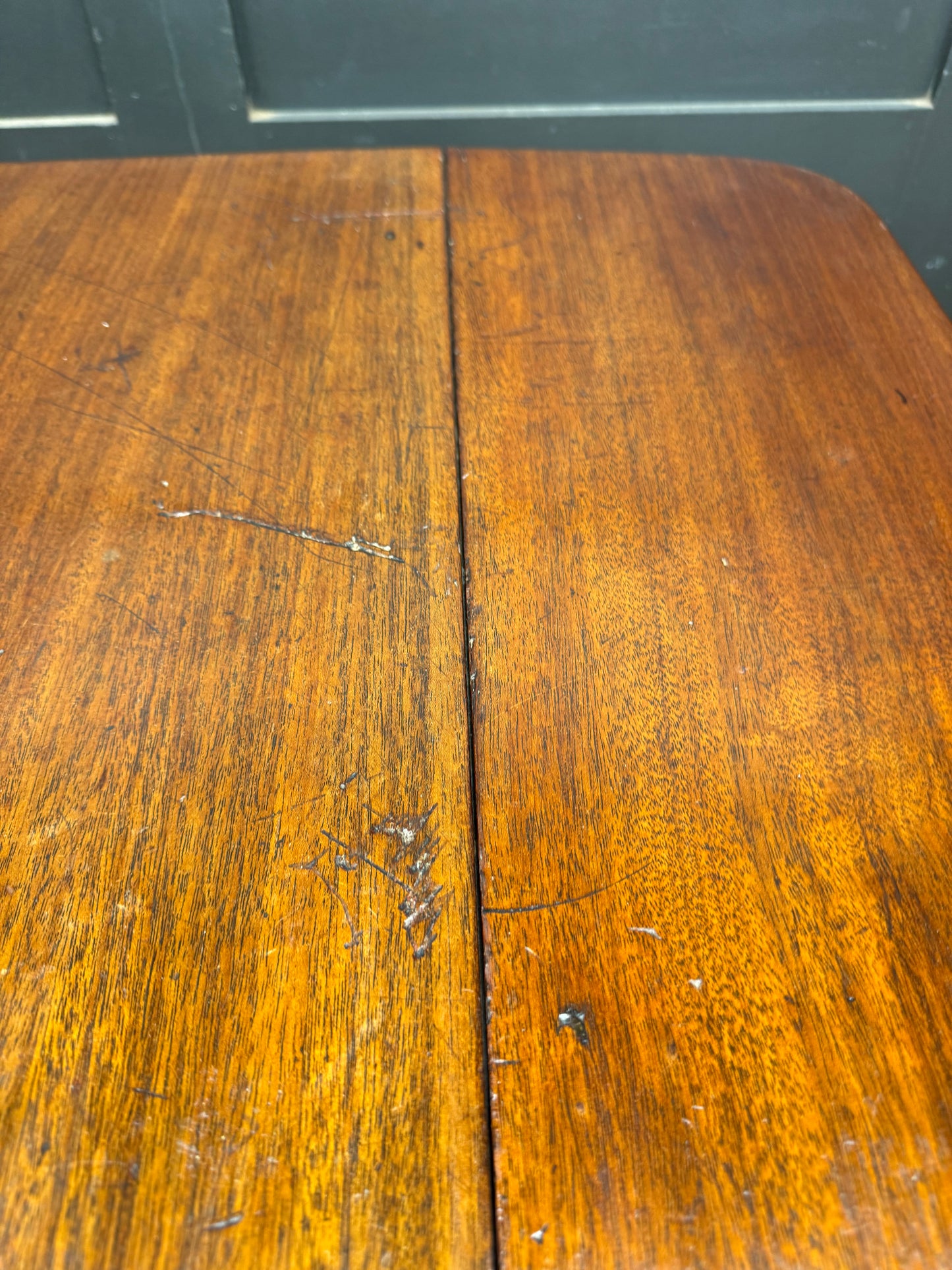 Antique Large Extending Mahogany Pembroke Table / Drop Leaf Sideboard