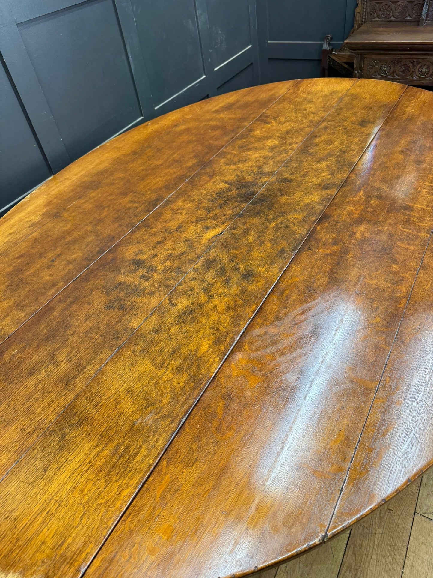 Antique Oak Wake Table Gateleg Dining Table / Large Kitchen table sideboard