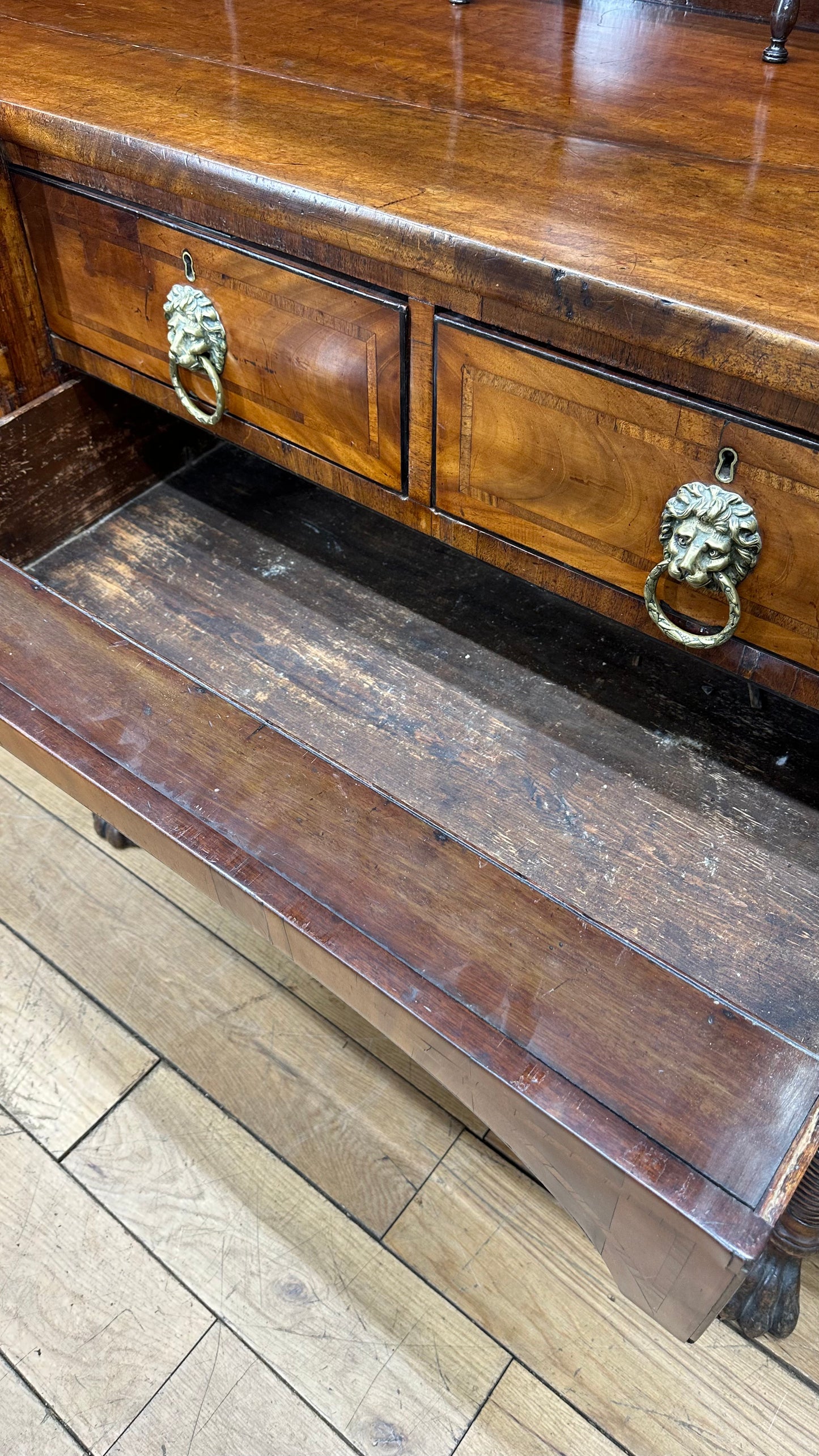Antique Regency Mahogany Sideboard / Cocktail Cabinet / Buffet Server