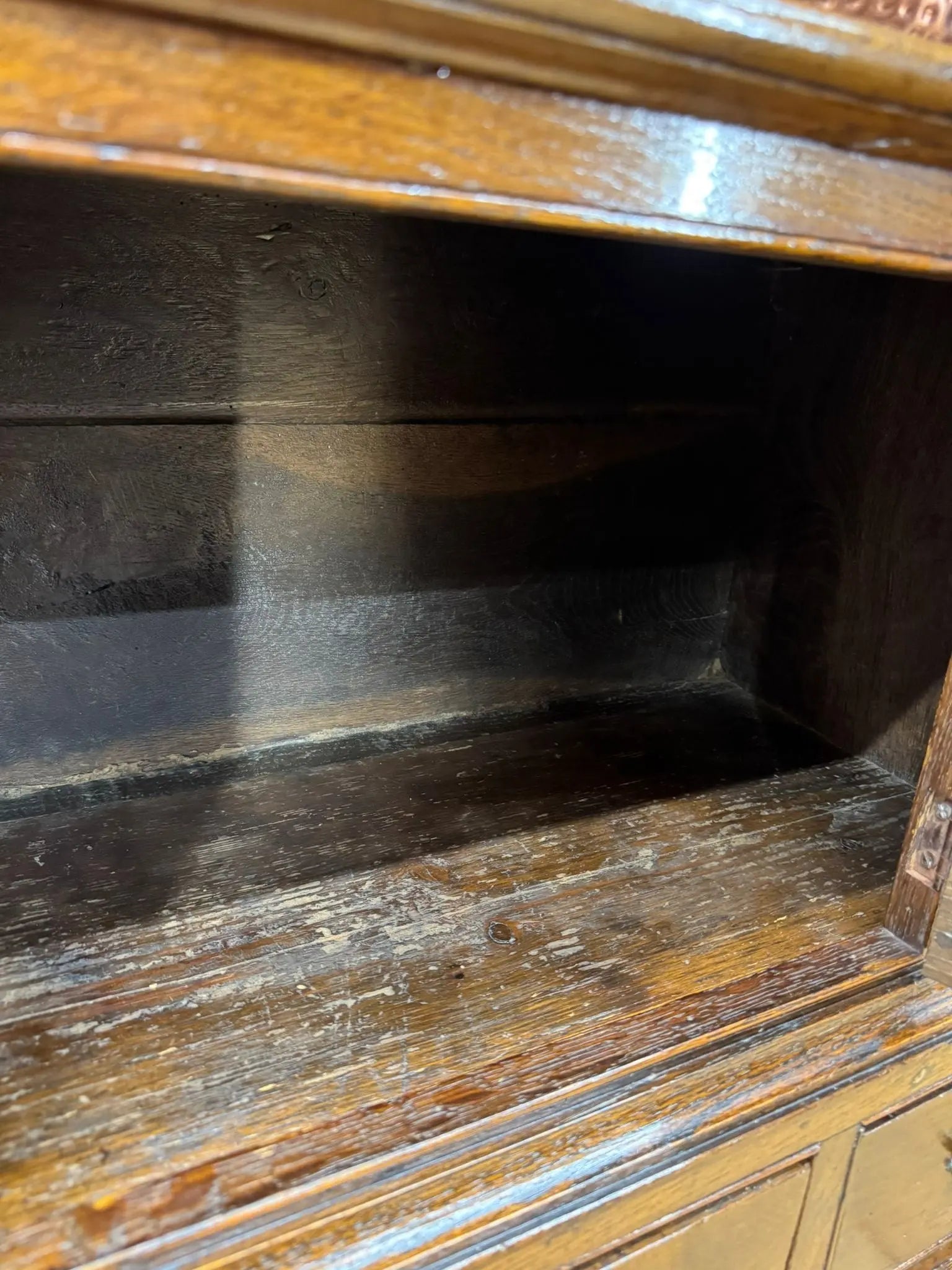 Antique Oak Sideboard / 18th Century Oak Cupboard on Stand / TV Stand RUSTIC WAREHOUSE NORFOLK