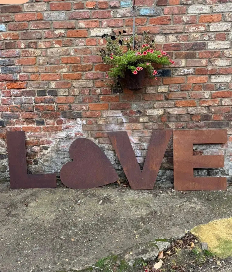 Large 70cm Rusty Metal Letters – XL Industrial Alphabet for Weddings, Home Decor & Shop Signs House Numbers RUSTIC WAREHOUSE NORFOLK
