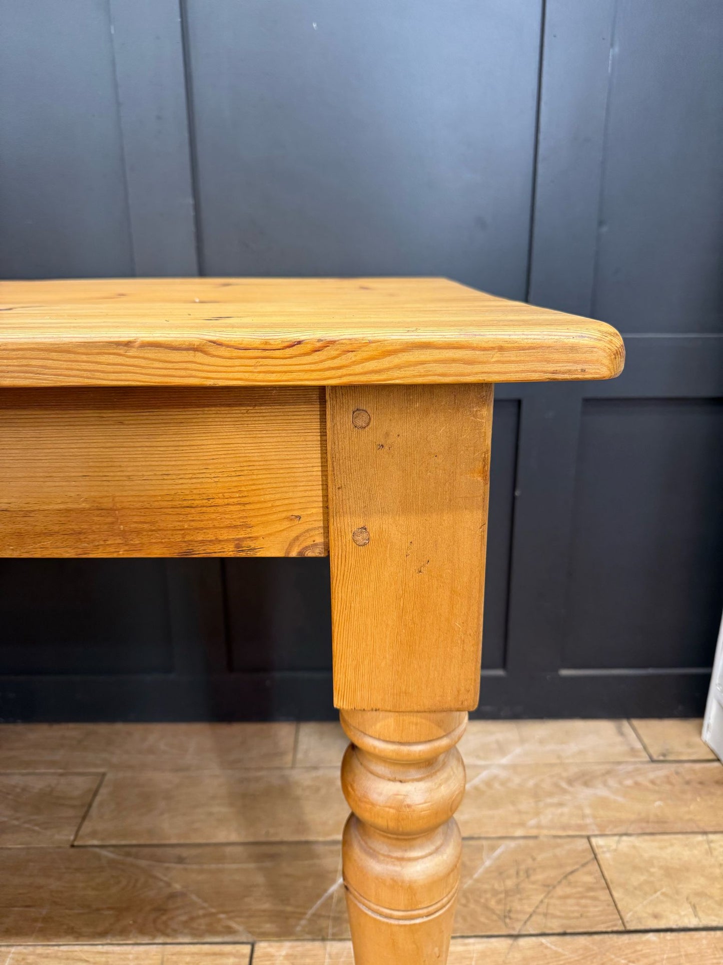 Vintage Small Solid Pine Table  / Farmhouse Dining Table / Kitchen Table Rustic