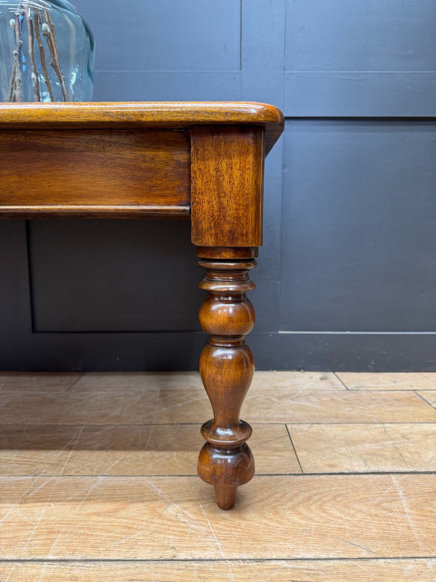 Vintage Mahogany  Coffee Table / Vintage Low Table / Rustic Coffee Side Table
