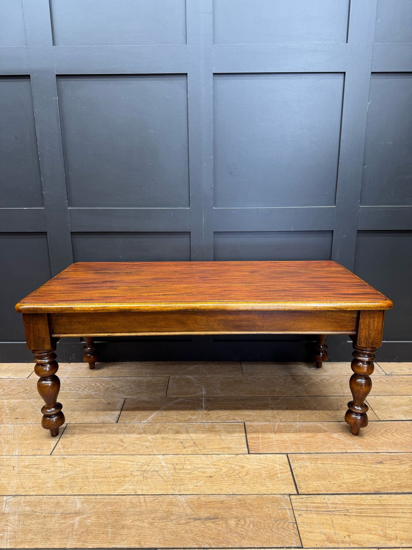 Vintage Mahogany  Coffee Table / Vintage Low Table / Rustic Coffee Side Table
