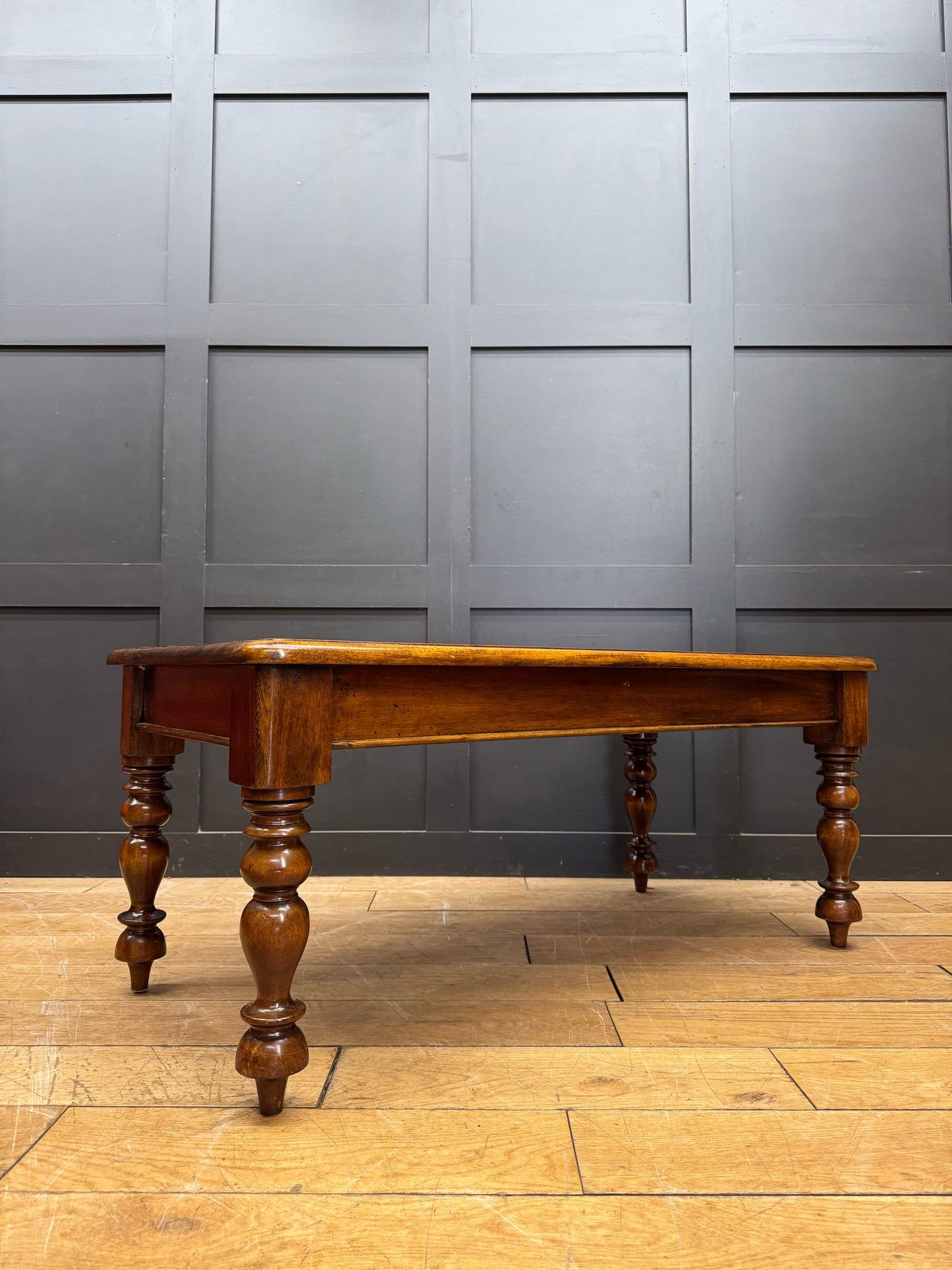 Vintage Mahogany  Coffee Table / Vintage Low Table / Rustic Coffee Side Table