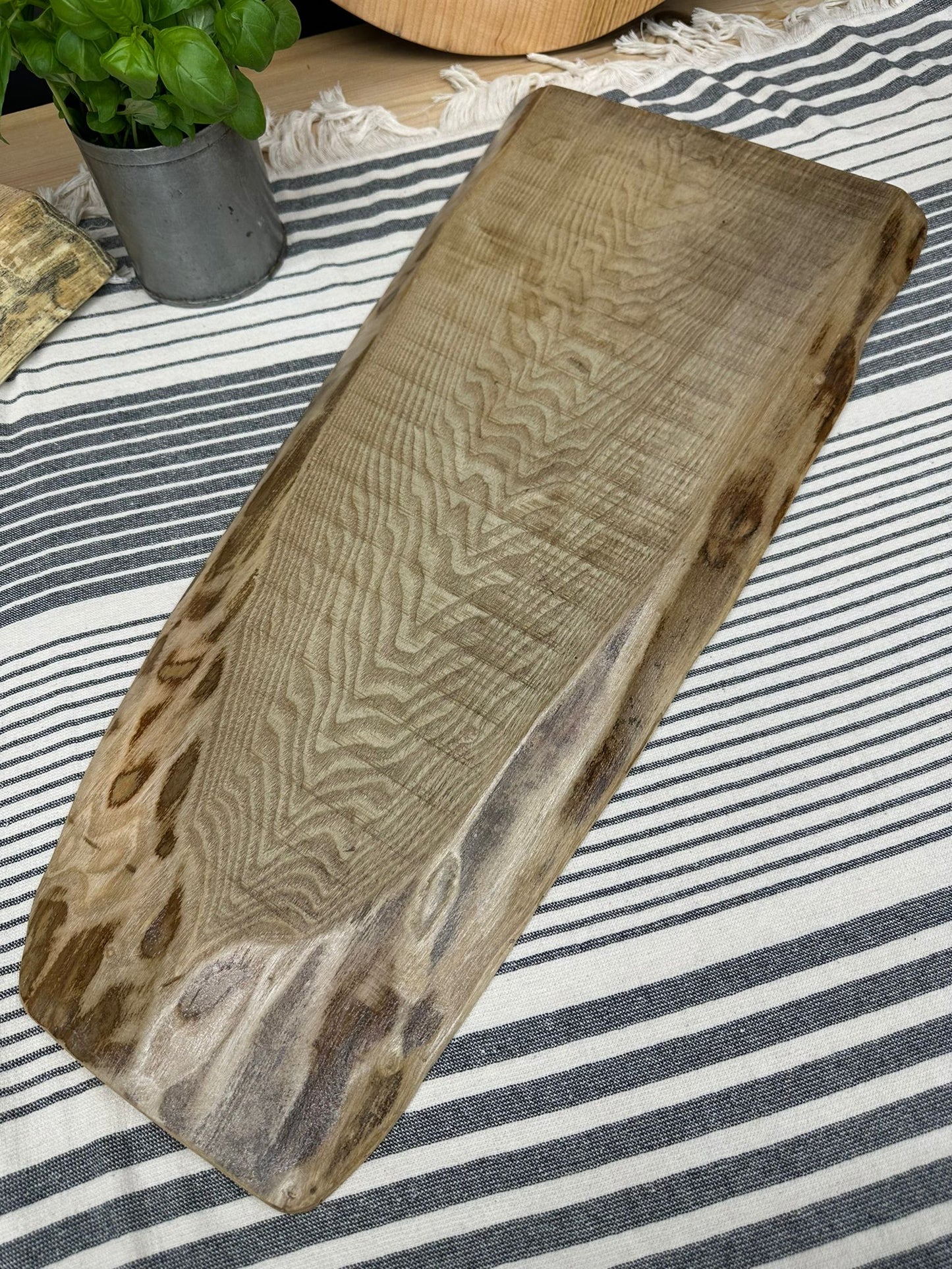 Wooden Chopping Board / Ash Wood/ Antipasti Cheese Sharing Platter / Live Edge