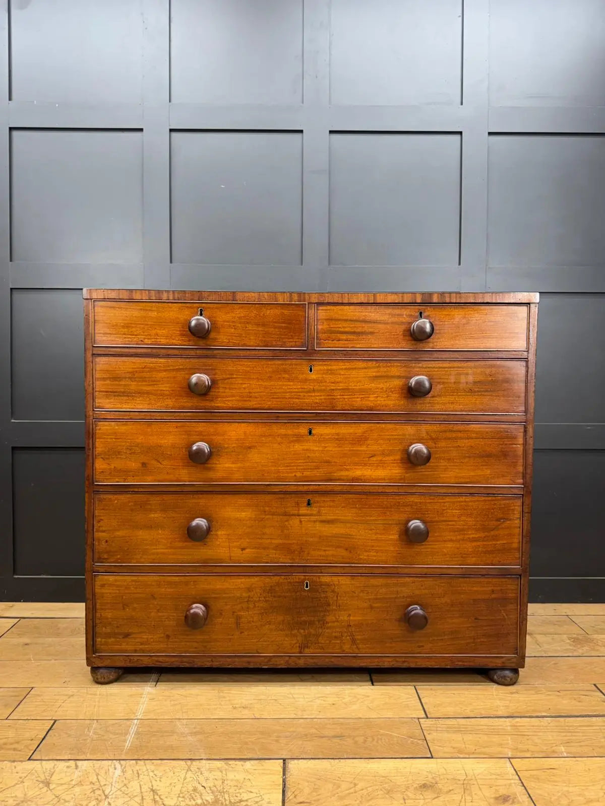 Antique Victorian Mahogany Chest of Drawers Hobbs & Co / Bedroom Storage RUSTIC WAREHOUSE NORFOLK