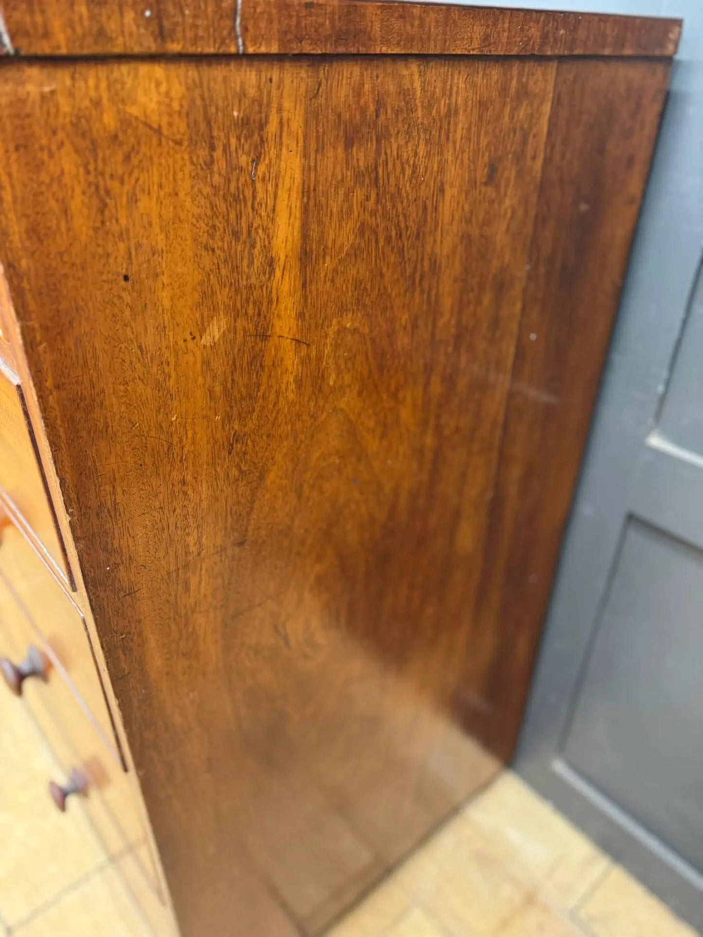 Antique Victorian Mahogany Chest of Drawers Hobbs & Co / Bedroom Storage RUSTIC WAREHOUSE NORFOLK