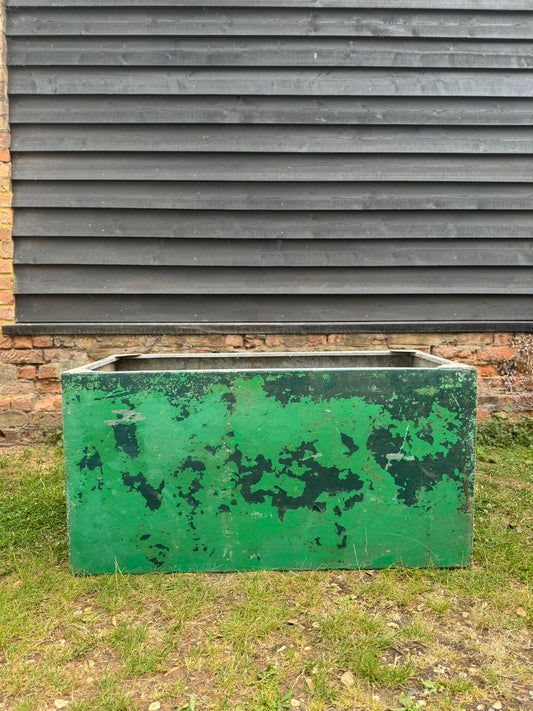 Vintage Galvanised Trough Garden Planter / Raised Flower Bed Pond / Plant Pot 4B