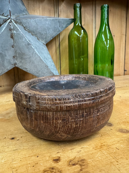 Rustic Wooden Candle Holder / Church Candle Holder / Reclaimed Farmhouse Decor (J)