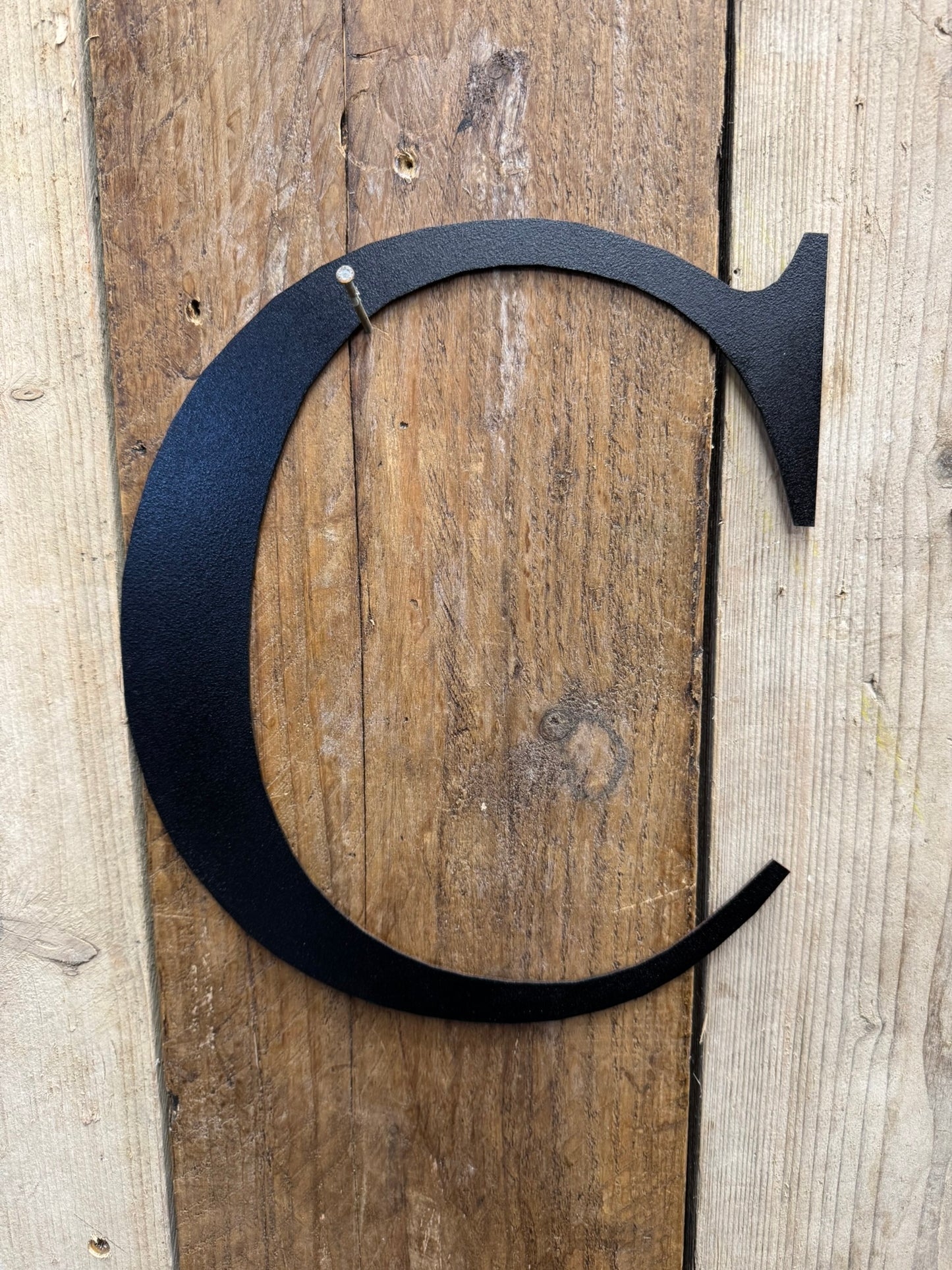 Vintage Style 5" or 12" Black Metal Alphabet Letters Home Garden Personalised Gift Present Decor Reusable Decorations