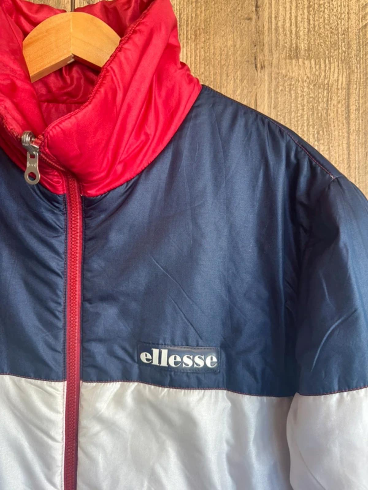 Original Vintage 1980s reversible Ellesse Ski  / puffer Jacket coat Large #310