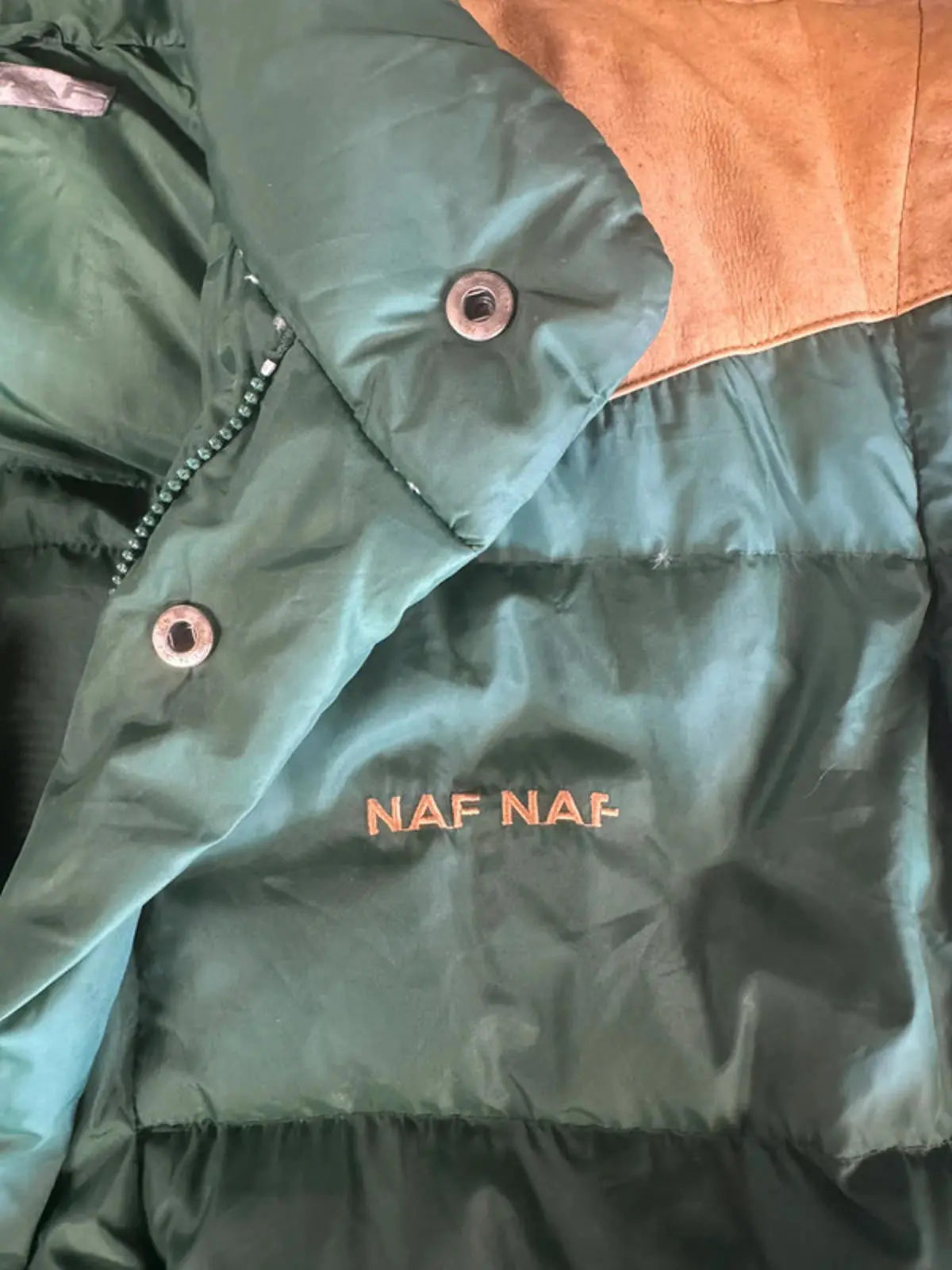 Rare vintage Naf Naf puffer Jacket body warmer Gilet XL 1990s NAF NAF