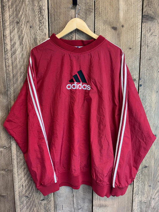 Vintage Adidas 90s Retro Drill Tracksuit Top Jumper XL