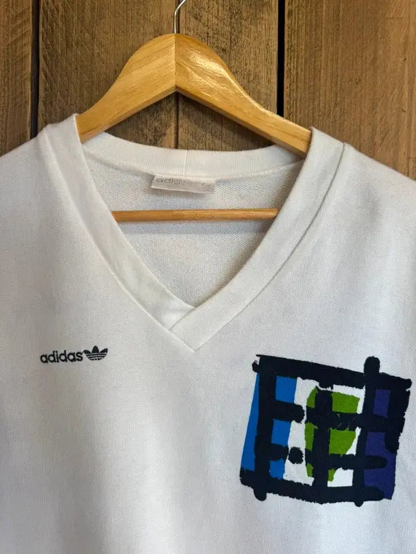 Vintage Adidas Stefan EdBerg sleeveless Jumper Tank Top Large #601