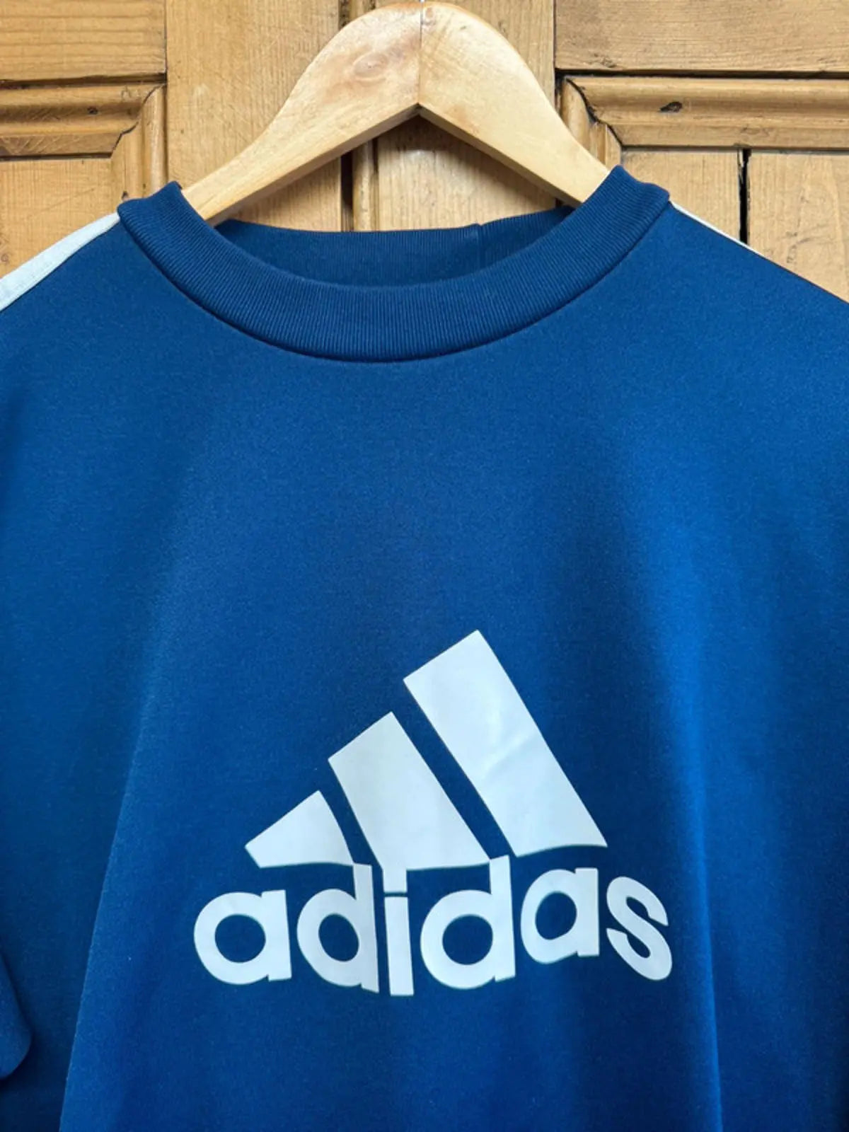 Vintage 90s Adidas Spell Out Jumper Sweater Sweatshirt Top mens Large adidas
