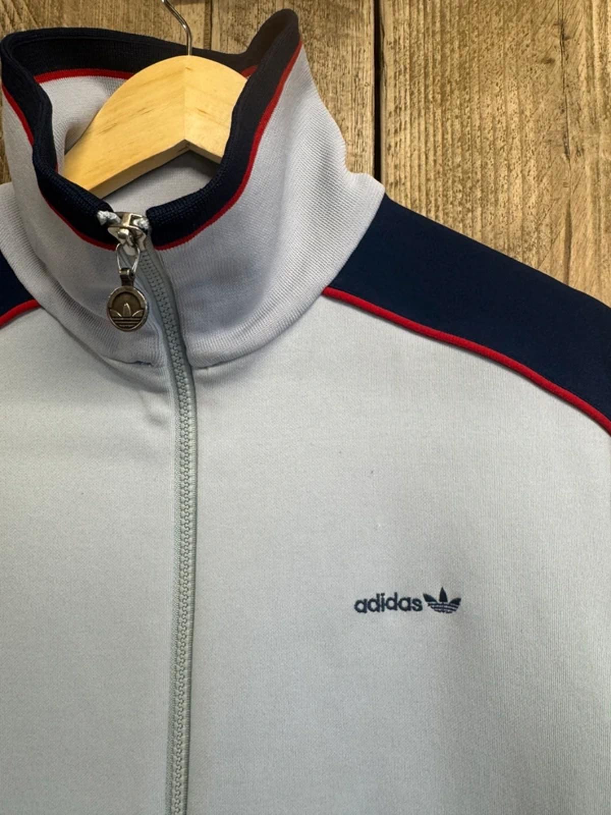 Vintage 1970s Adidas Trefoil Track Jacket West Germany Descente Size M Rare