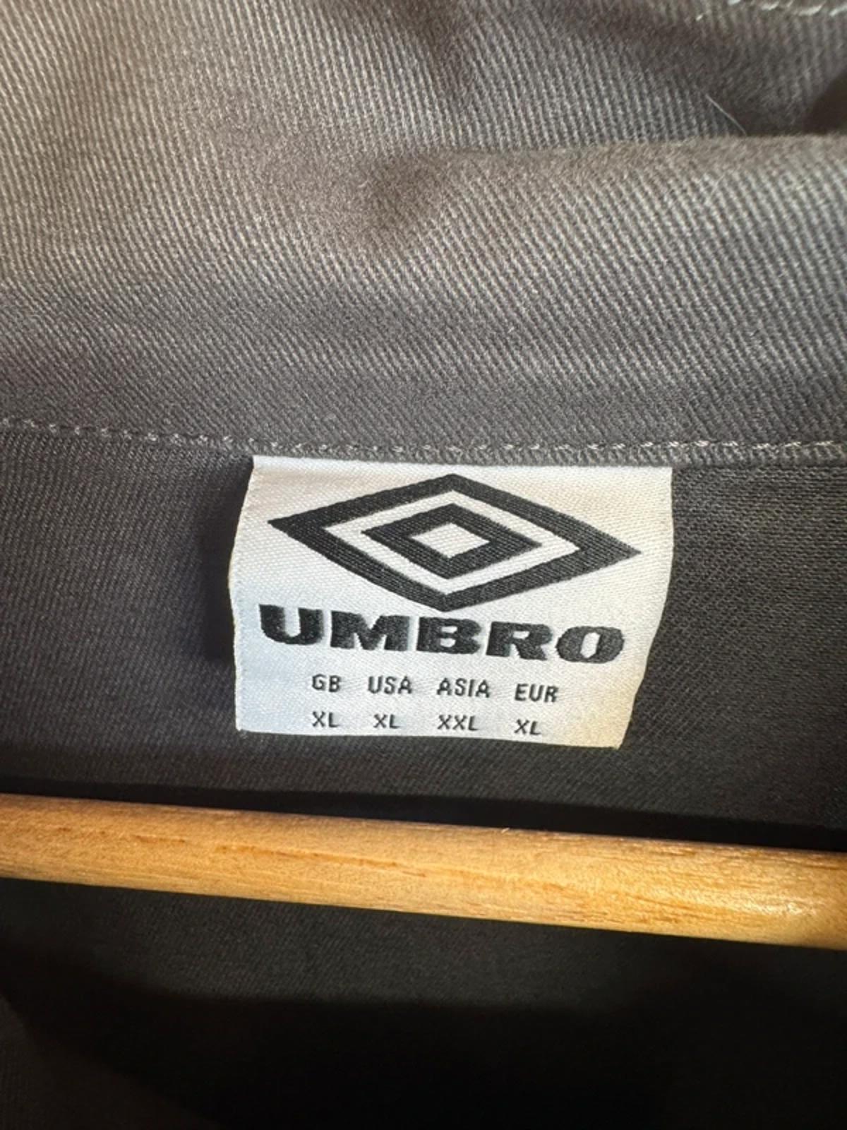 Classic Umbro Retro Drill Tracksuit Top Smock Mens XL Vintage Oasis Indie #43