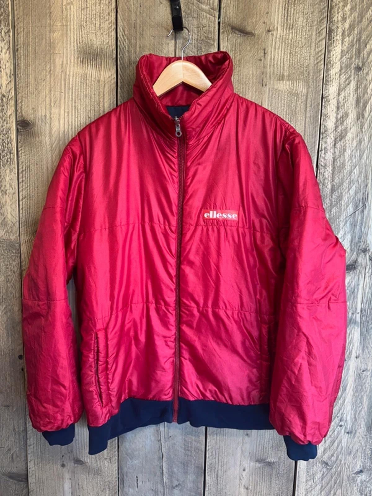 Original Vintage 1980s reversible Ellesse Ski  / puffer Jacket coat Large #310