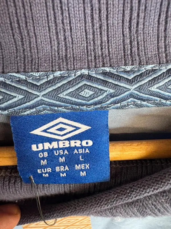 Vintage Umbro Drill Top Jumper Medium Brand New Oasis Maine Road #407