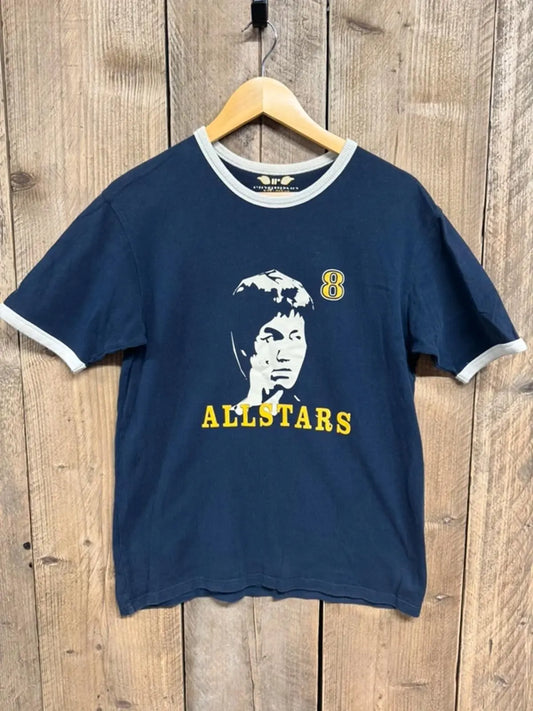 Vintage Ringspun Allstars Bruce Lee 8 T-Shirt Medium Ringspun