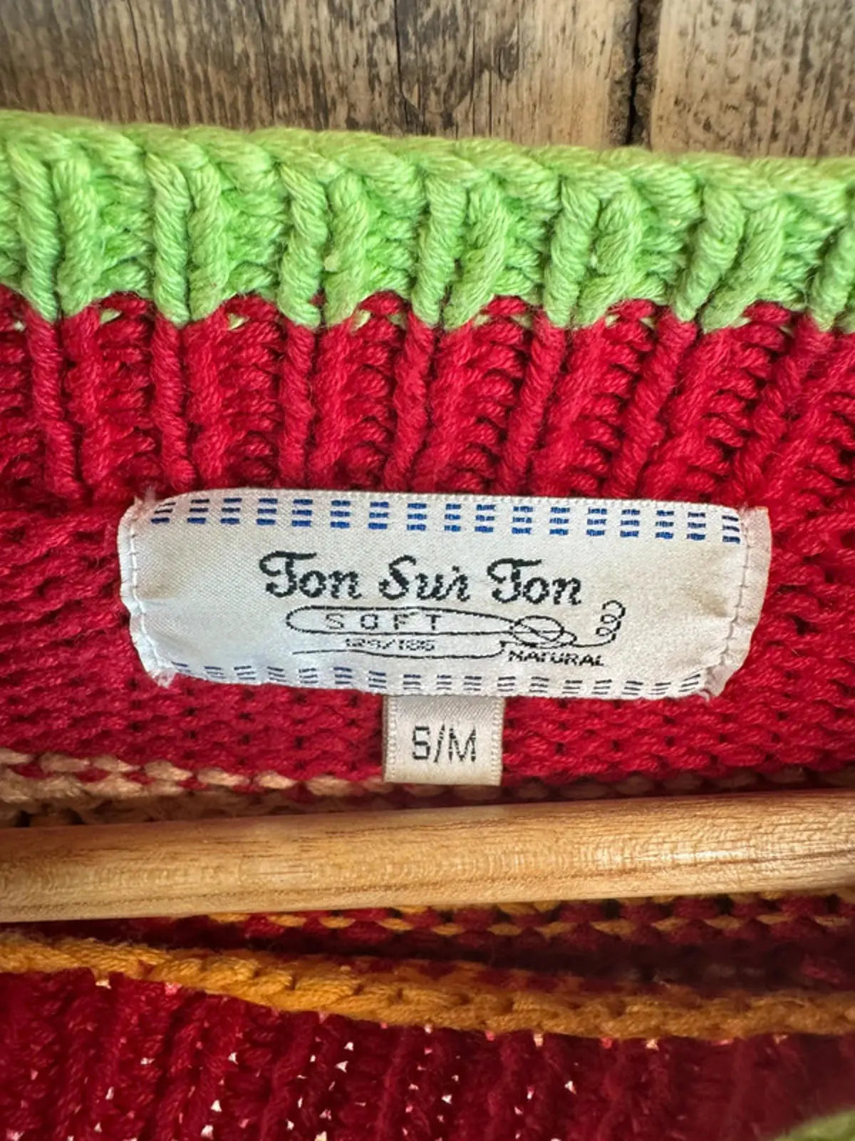 Vintage Ton Sur Ton knit jumper men’s women’s Christmas winter ton sur ton