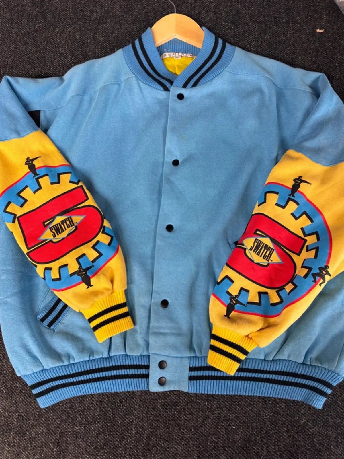 Rare Original 1990s Swatch watch Jacket Coat mens Small , women’s 8/10 Swatch