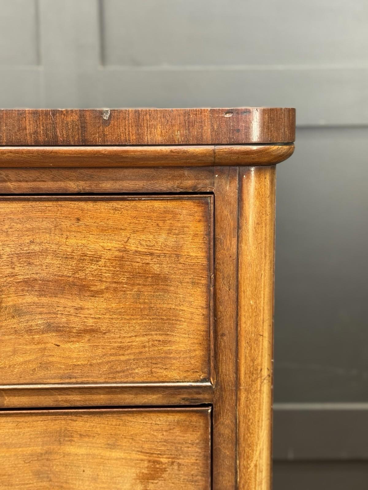 Large Antique Victorian Mahogany Chest of Drawers  Bedroom Dresser Storage