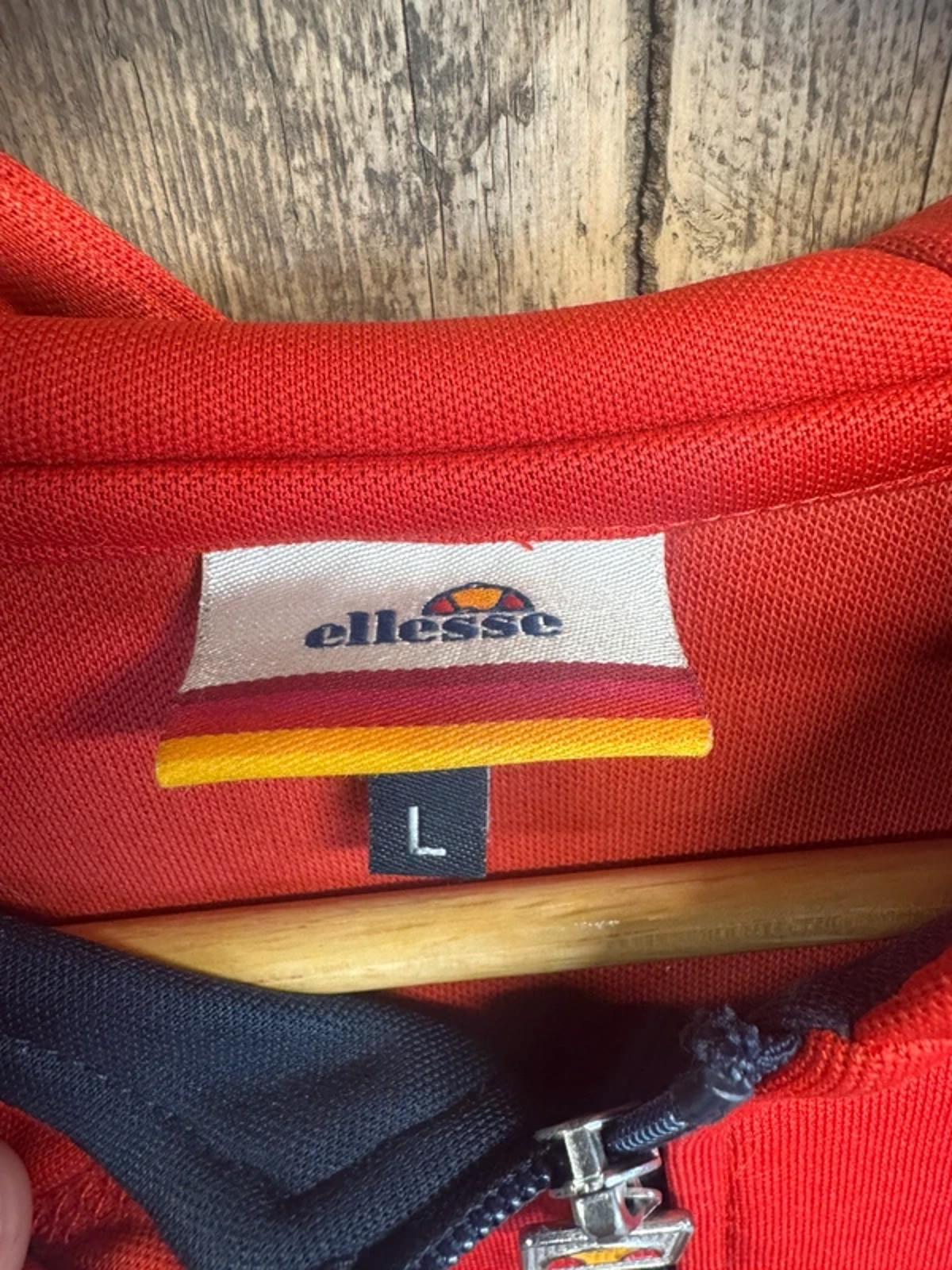 90s Vintage Ellesse Sleeveless Tracksuit Top Jumper Large #306 ellesse