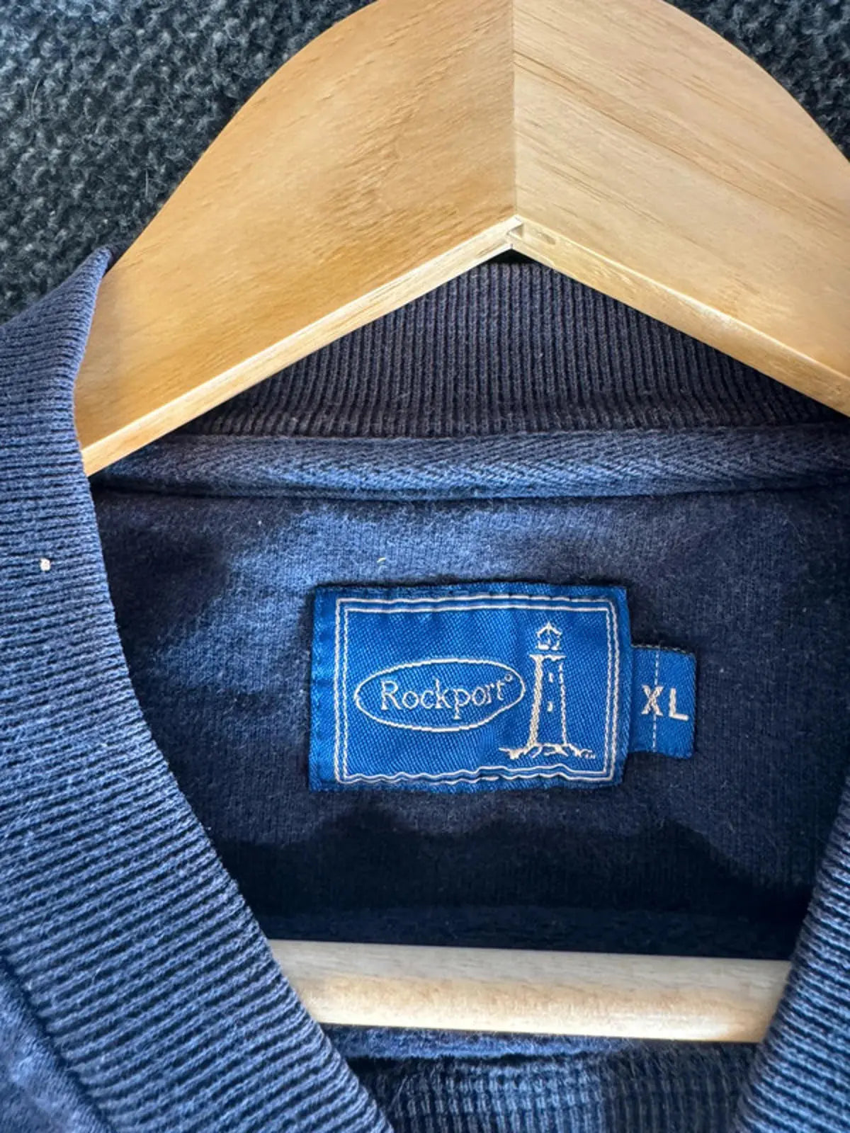 Vintage 90s Rockport Spell Out Jumper Sweater Mens XL Rockport