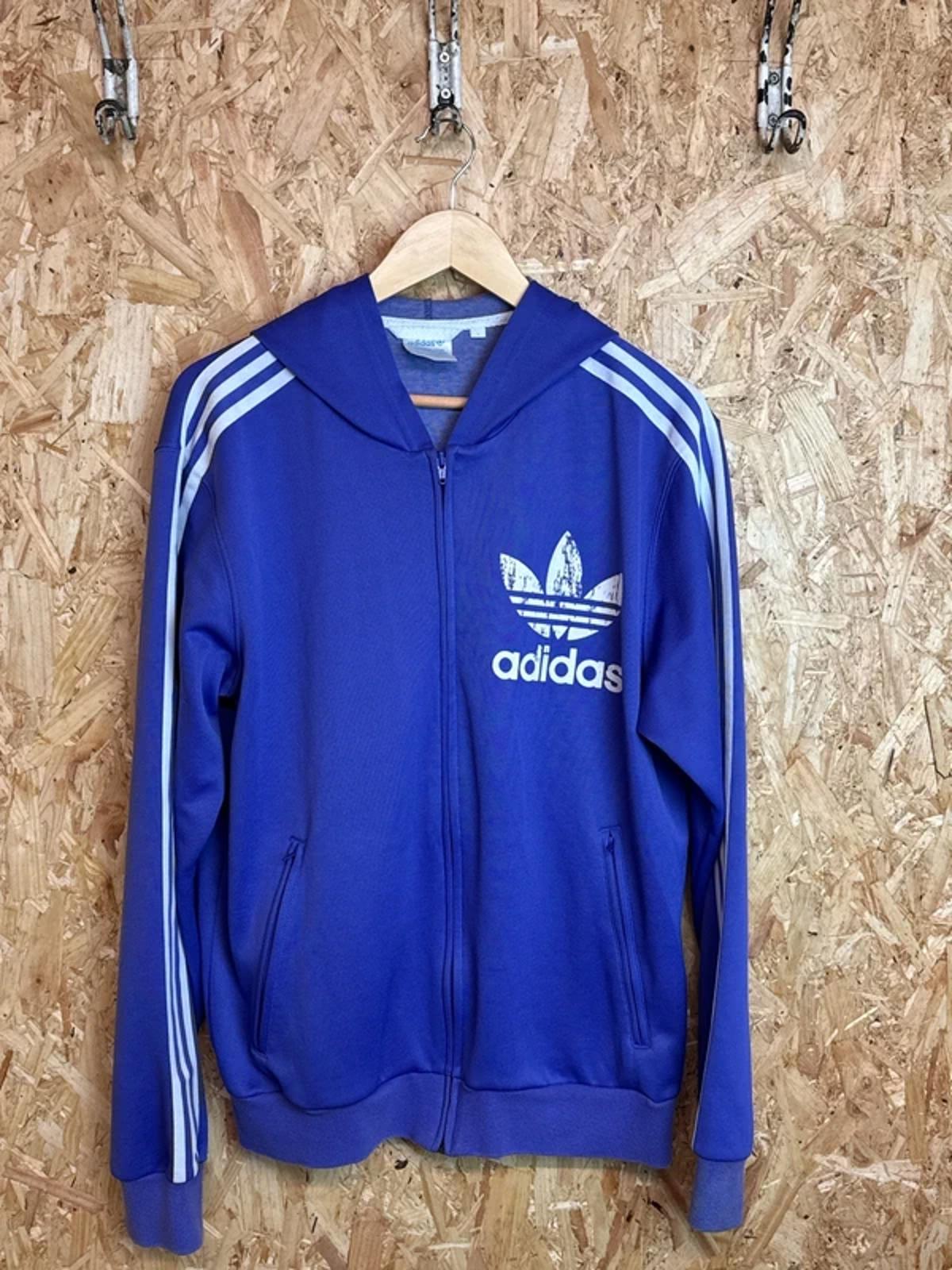 Vintage Adidas originals tracksuit top , hoody, retro , Large #196