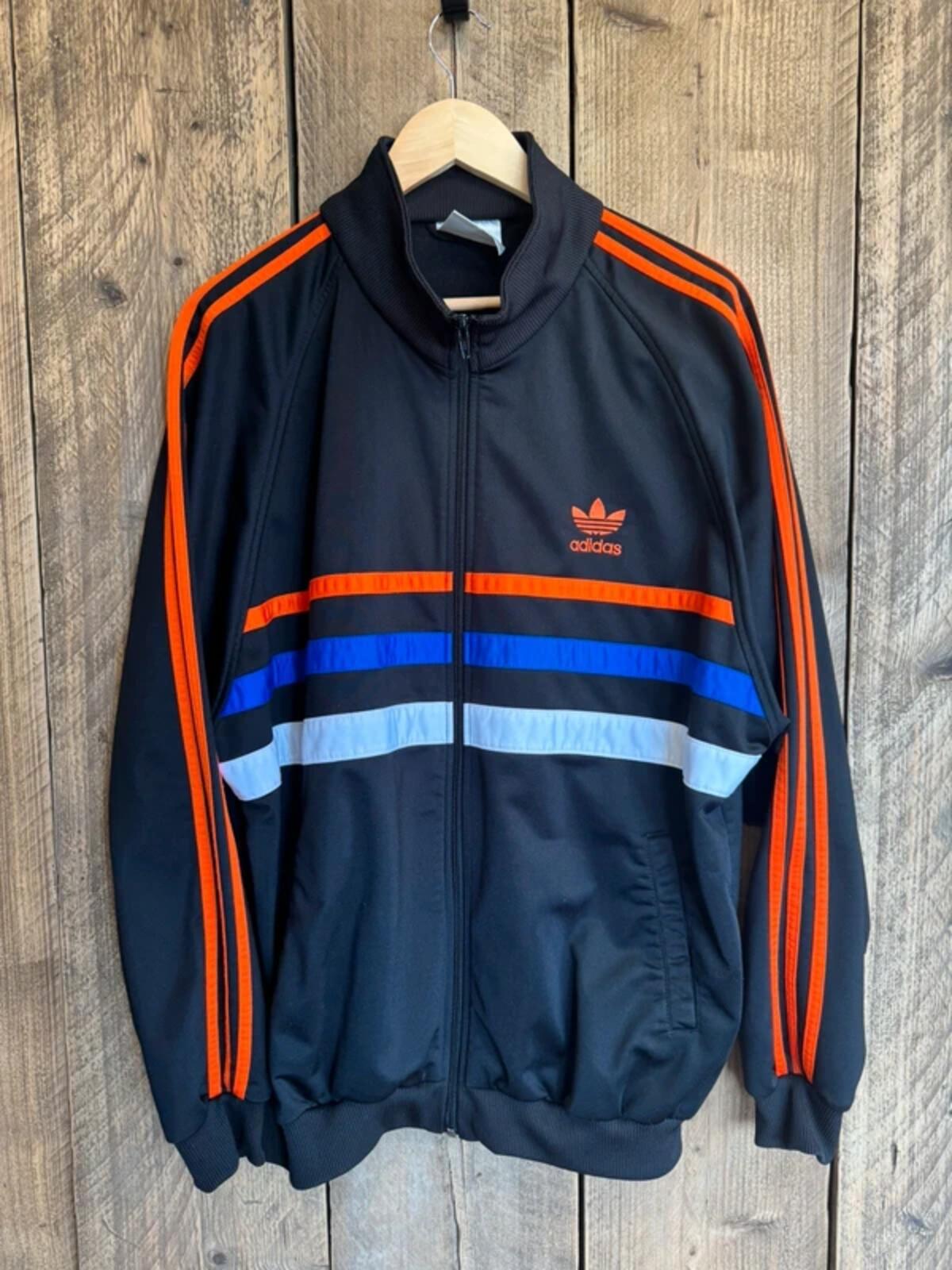 Original late 80s / early 90s Vintage Adidas First Tracksuit Top XL #341