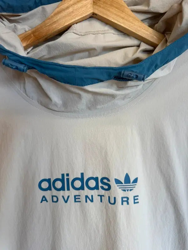 Adidas Adventure Men’s Jacket Smock Windbreaker Coat Poncho XXL Festival #409