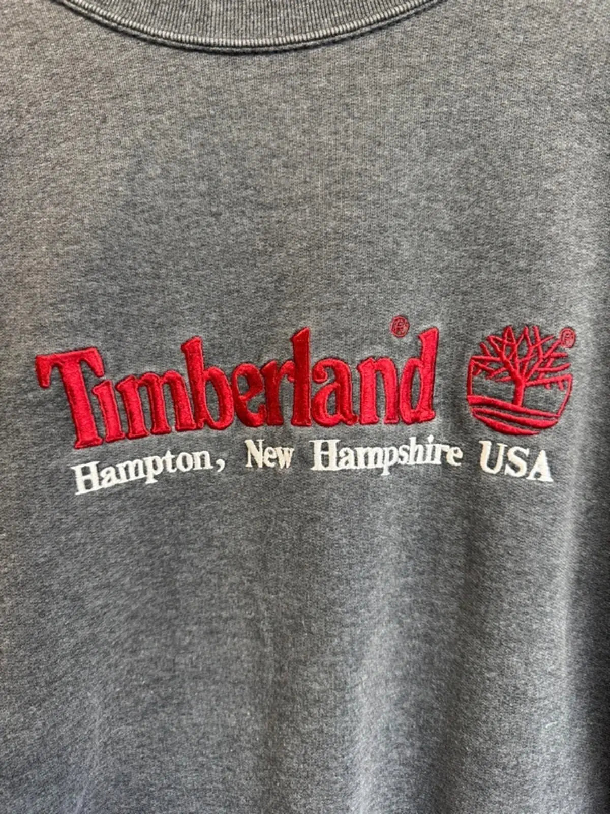 Vintage 90s Spell Out Timberland Jumper Sweatshirt Large Timberland