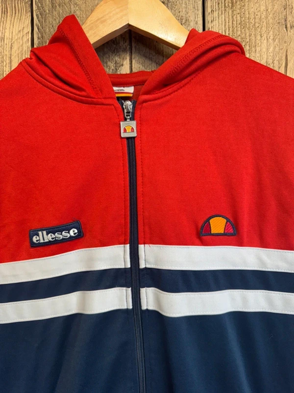90s Vintage Ellesse Sleeveless Tracksuit Top Jumper Large #306 ellesse