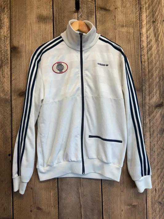 Vintage Adidas Originals World Wide Tracksuit Top Large #365