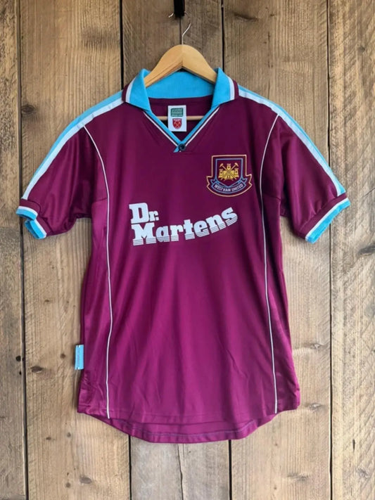 Vintage Retro West Ham United Football Shirt Score Draw Medium #360