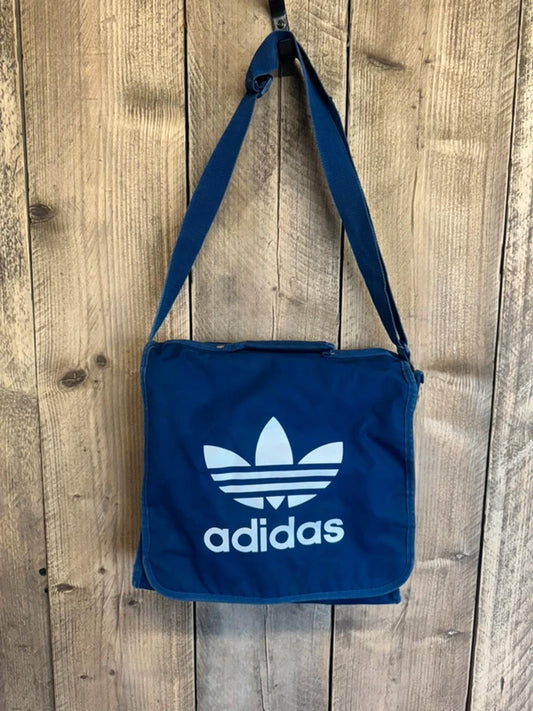 Vintage 90s Adidas Old School DJ Record Shoulder Bag #301