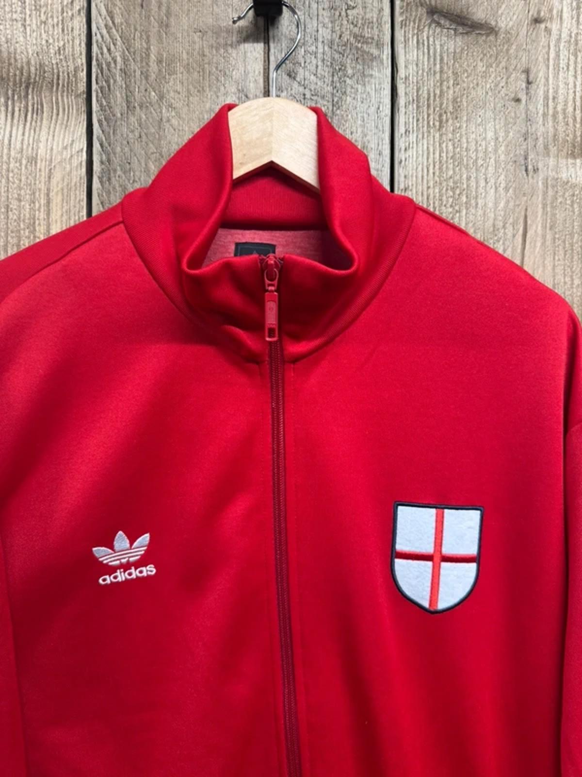 Vintage Adidas Originals England Track Jacket Red XL